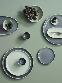 aperitifteller, oval, herb