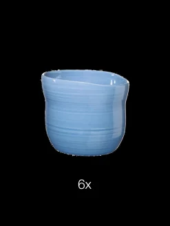 becher, solid blau 6er set