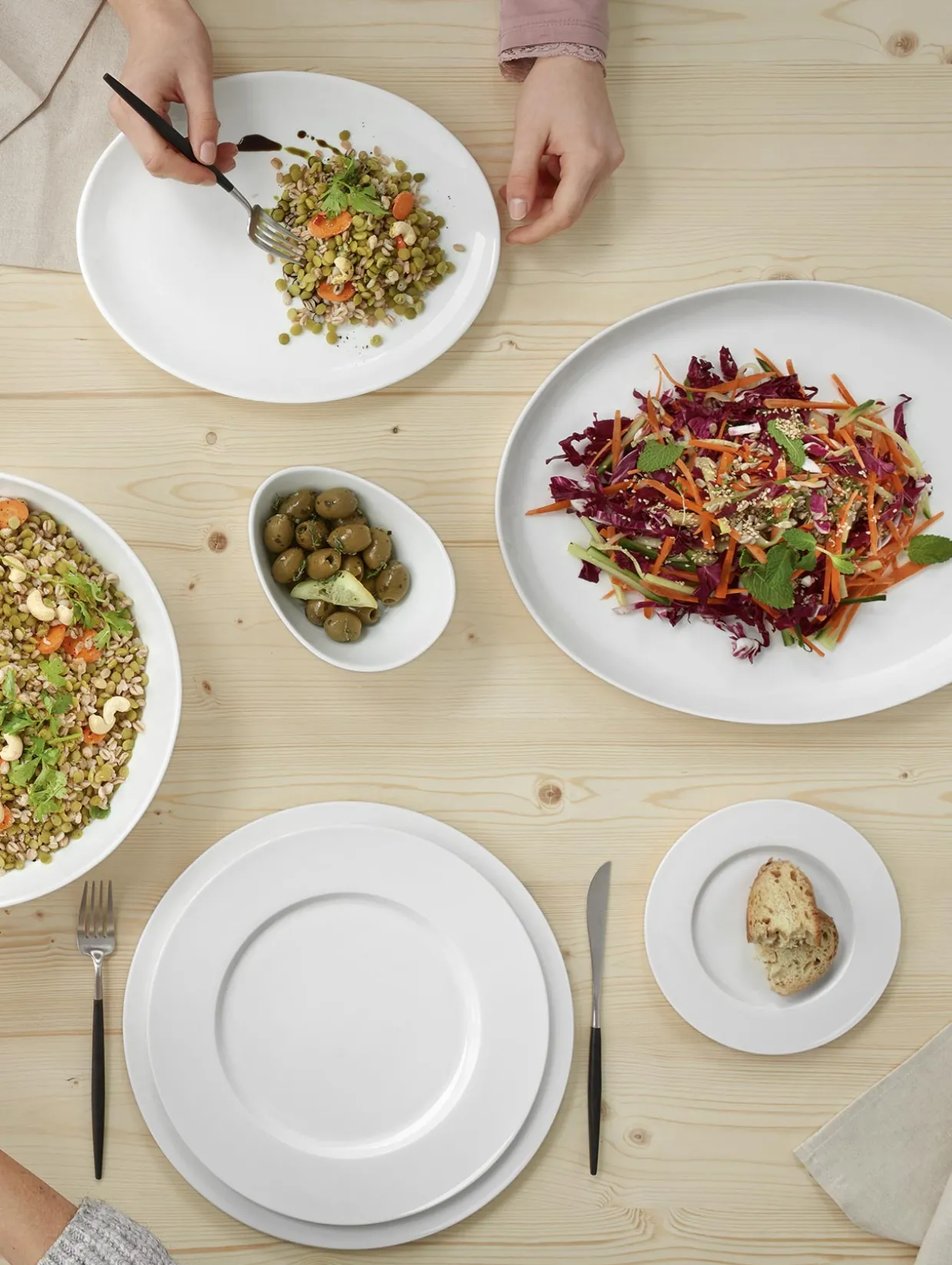 brotteller mit fahne