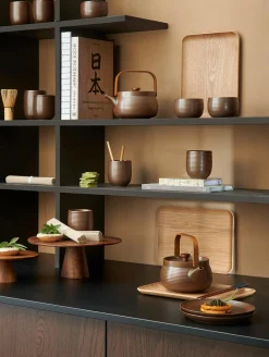 dessertteller, brown