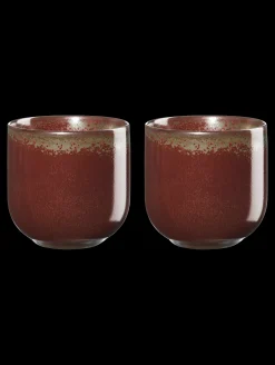 2er set teebecher, rusty red