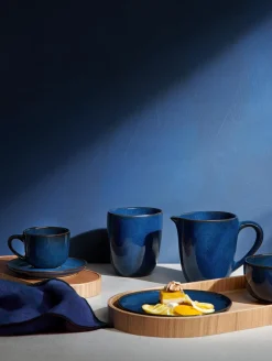 espressotasse mit unterteller, midnight blue