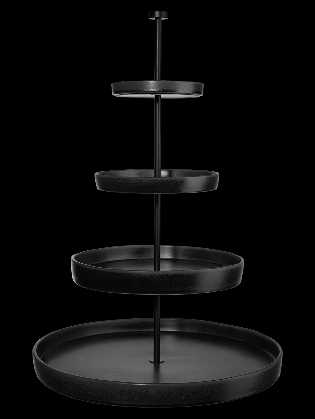 etagere, 4-stufig, black iron