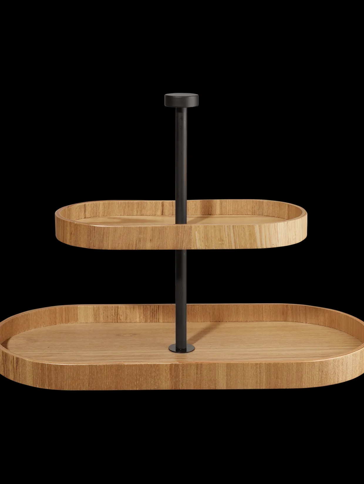 etagere 2-stufig, oval