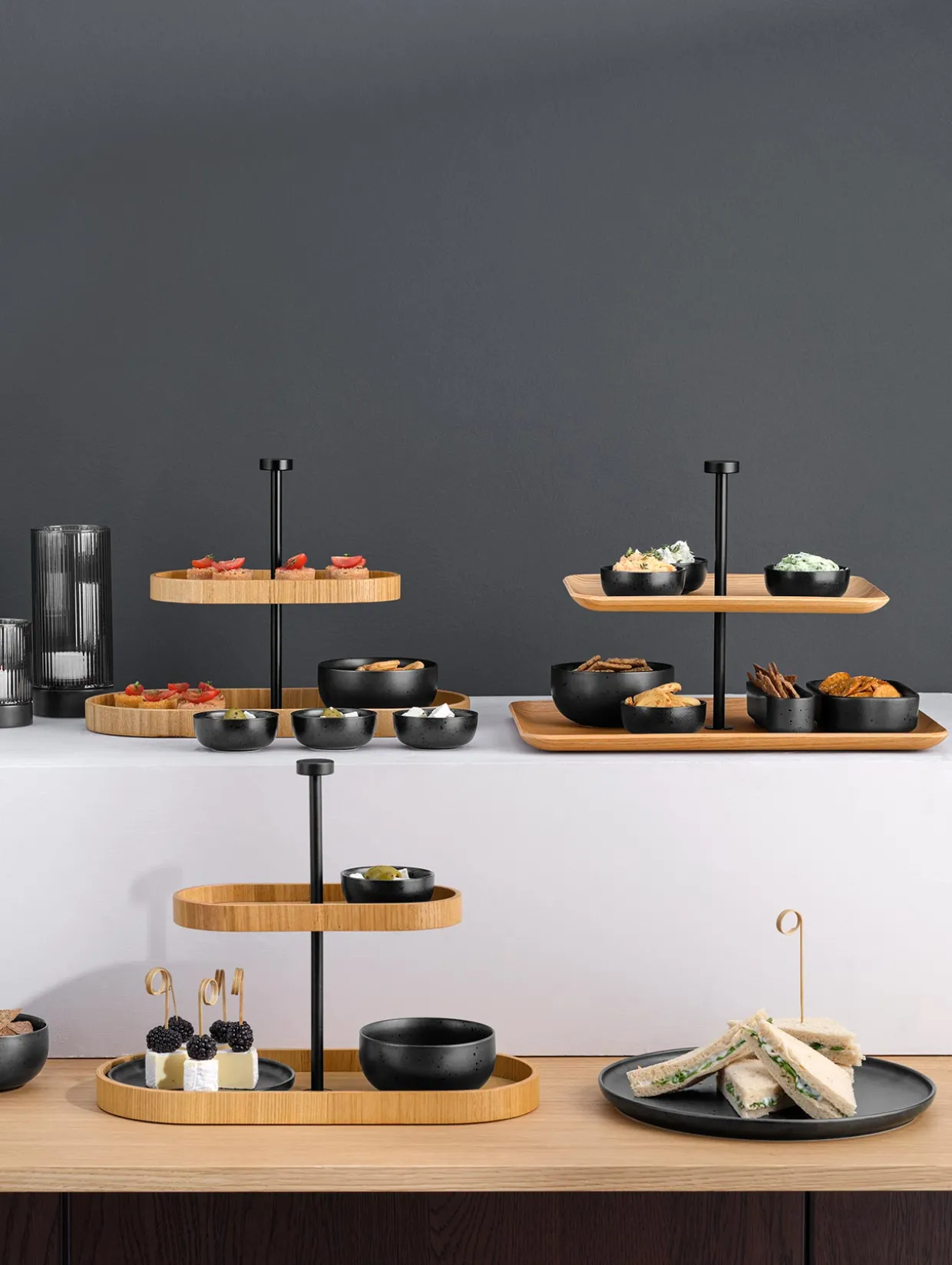 etagere 2-stufig, rechteckig