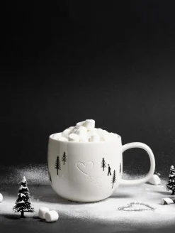 henkelbecher, heart in the snow