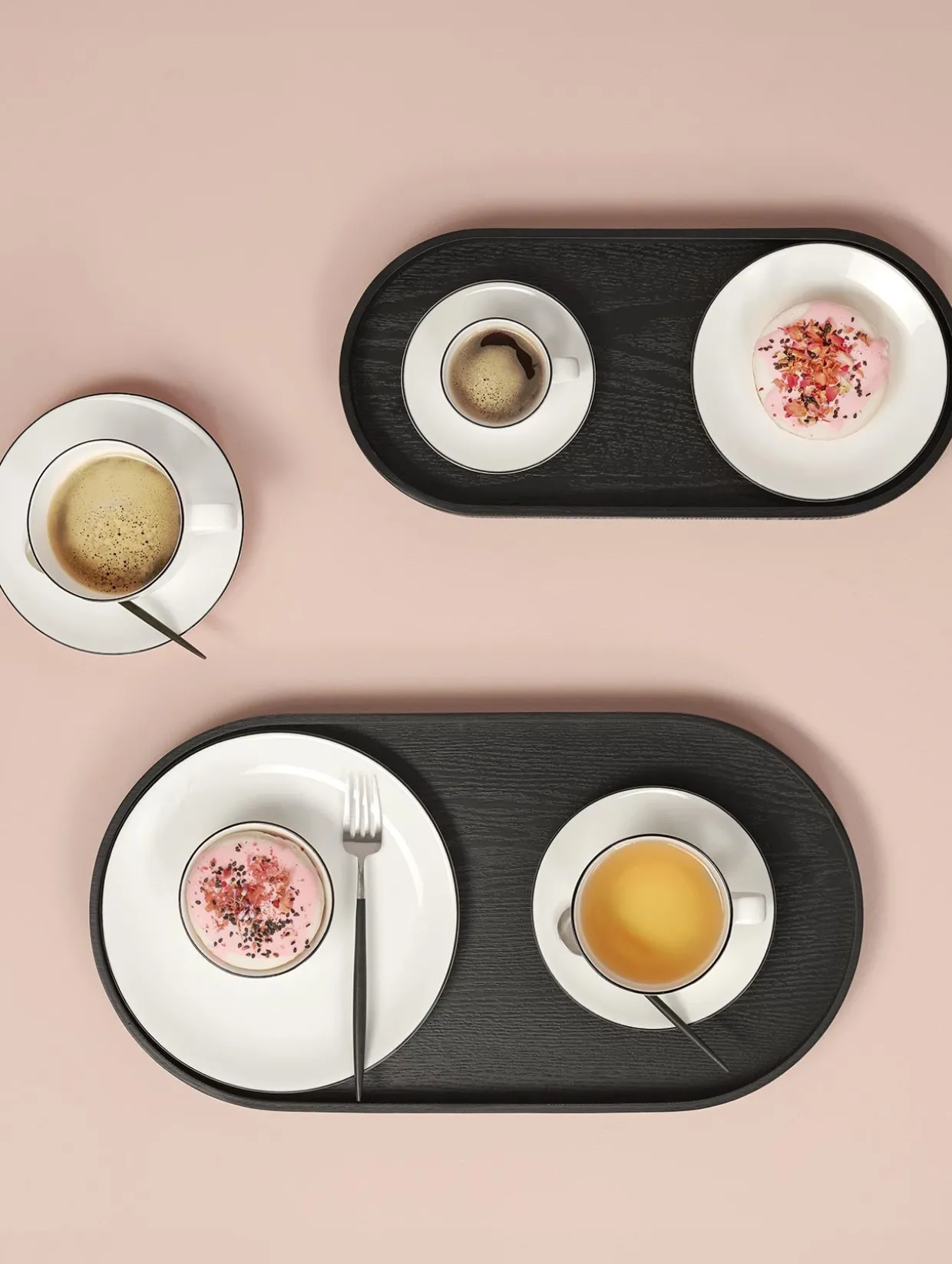 henkelbecher, ligne noire