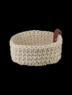 häkelkorb, ecru, s