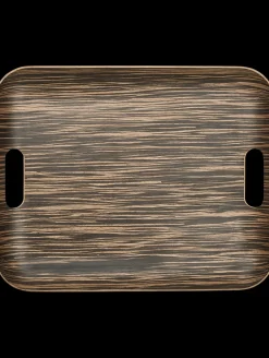 holztablett rechteckig, ebony