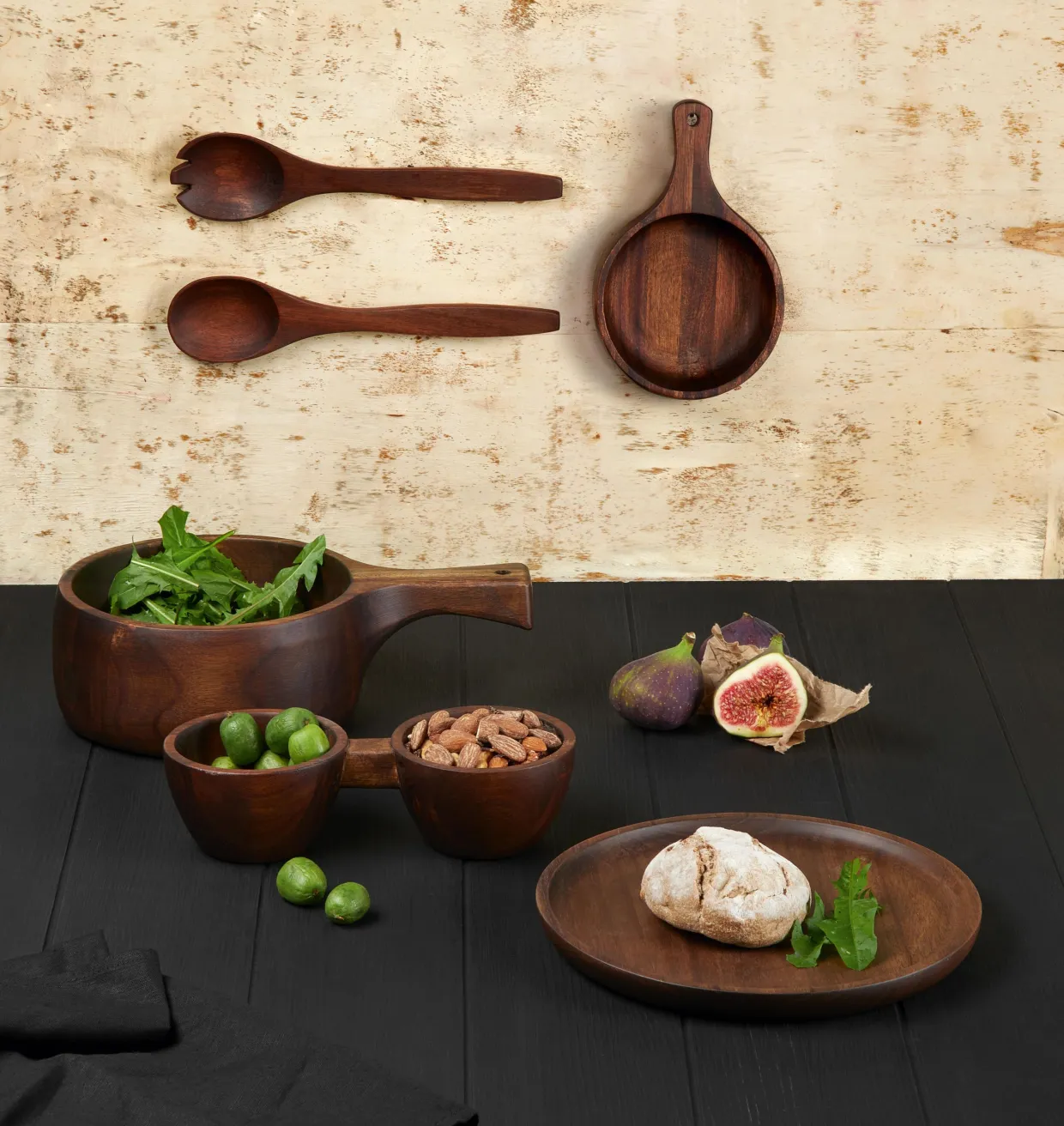 holzteller, akazie, m