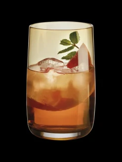 longdrinkglas, amber