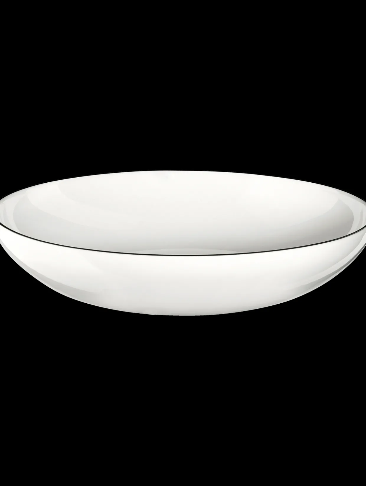 pasta-/suppenteller, ligne noire