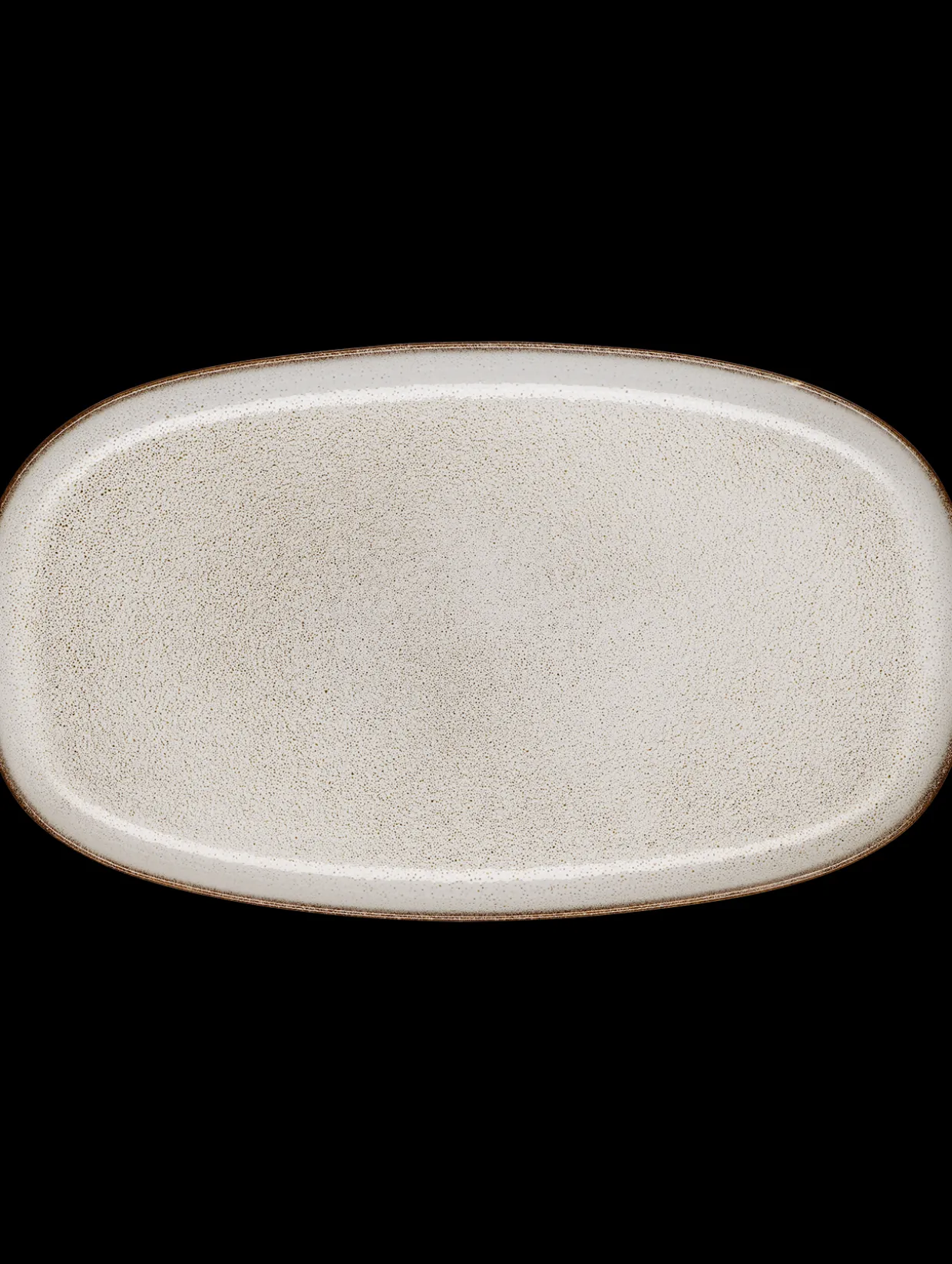 platte, oval, sand