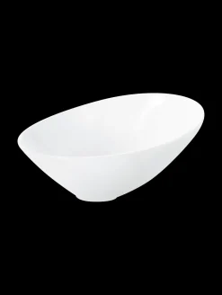 schale asymmetrisch, weiß