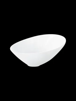 schale asymmetrisch, weiß