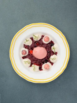 suppenteller mit fahne