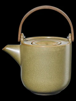 teekanne mit holzgriff, miso