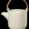 teekanne mit holzgriff, sencha