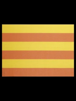 tischset, orange gelb