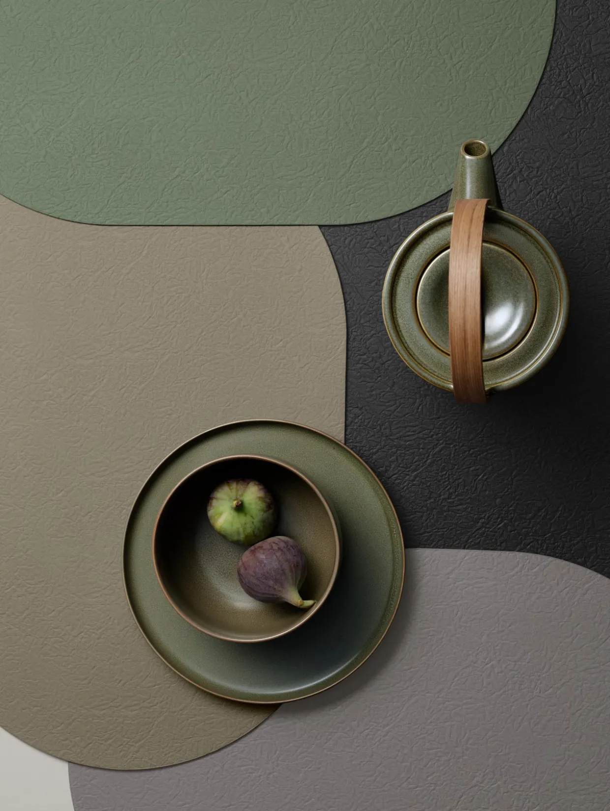 tischset oval, emerald