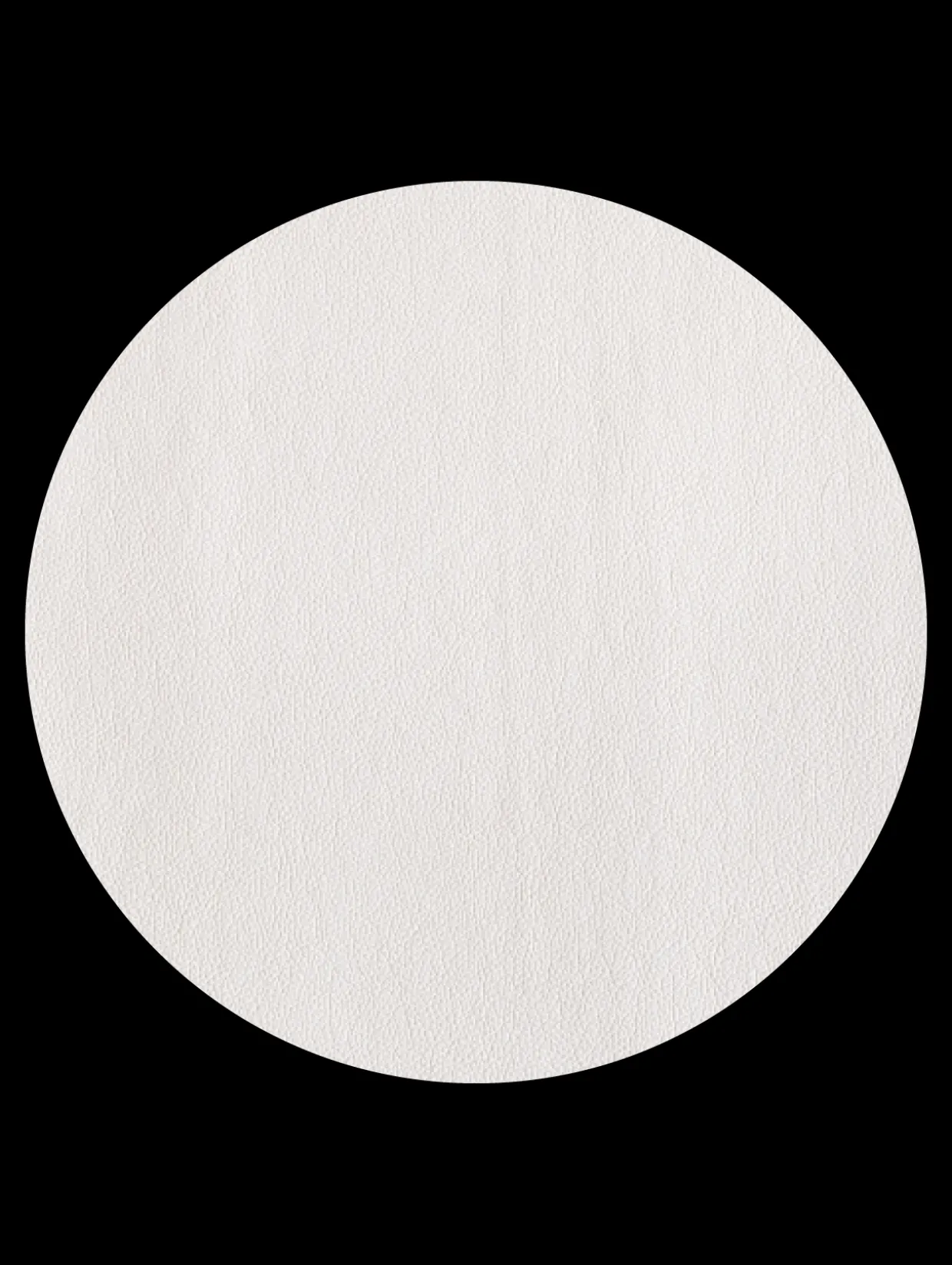 tischset rund, weiß