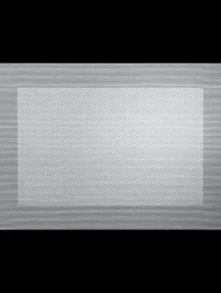 tischset, silver black metalli