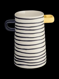 vase, fein gestreift