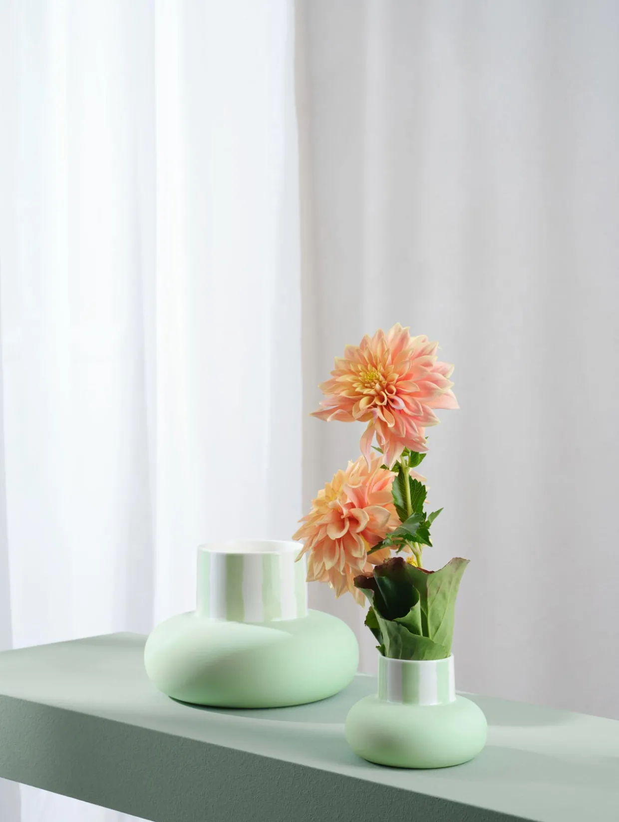 vase, sage