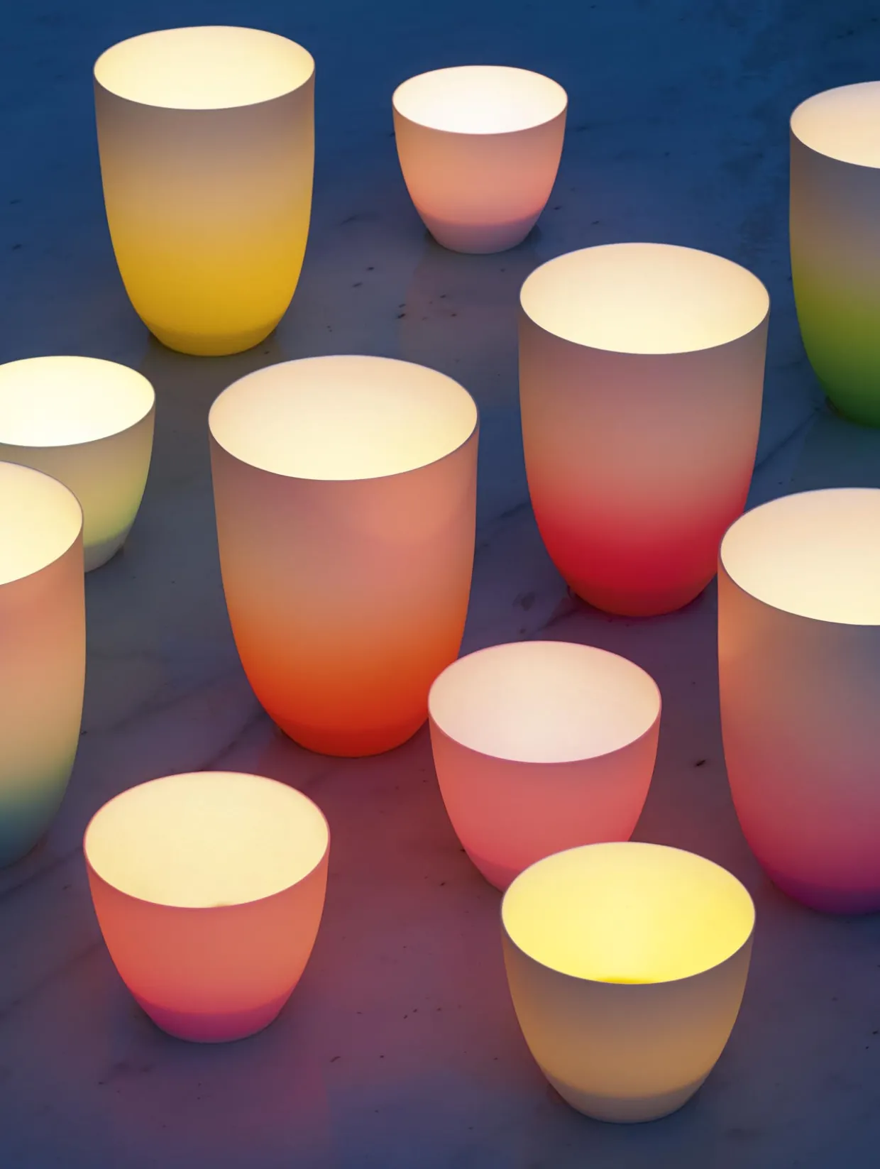 vase/windlicht, orange