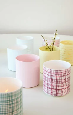 windlicht, gelb mit durchbrüc