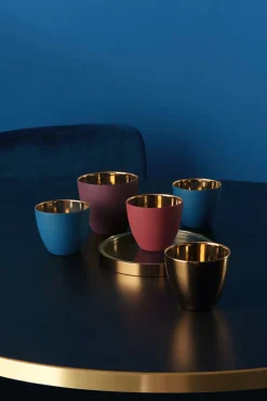 windlicht himbeer/gold